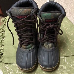 WATER PROF BOOTS # 3697 LACE UP BROWN CAMO BROWN